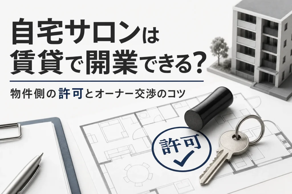 自宅サロンを賃貸で開業するには許可が必要？オーナー交渉のポイントのサムネイル