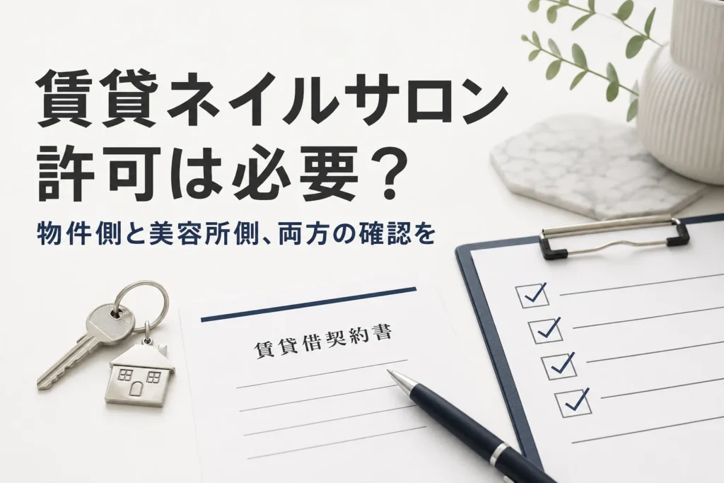賃貸でネイルサロンを開業するのに許可は必要？確認すべき2つの許可のサムネイル